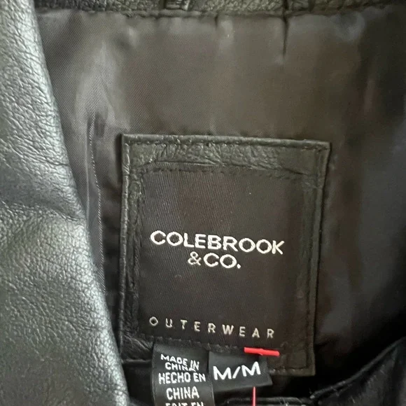 Black leather jacket. - Picture 5 of 5